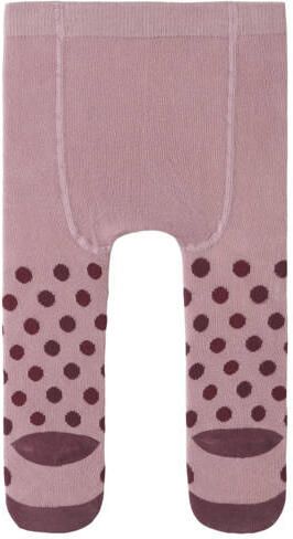 NAME IT BABY maillot met stippen roze donkerroze Meisjes Stretchkatoen - Foto 3
