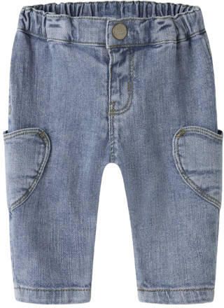 NAME IT BABY NBFROSE mom jeans mediumblauw Meisjes Stretchdenim Effen