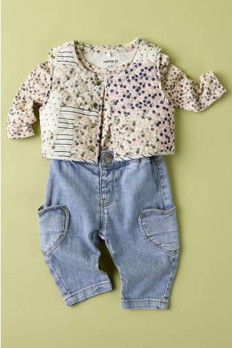 NAME IT BABY NBFROSE mom jeans mediumblauw Meisjes Stretchdenim Effen - Foto 3