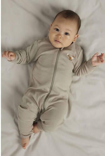 NAME IT BABY pyjama bruin groen (set van 2) Multi Jongens Katoen Ronde hals - Foto 2
