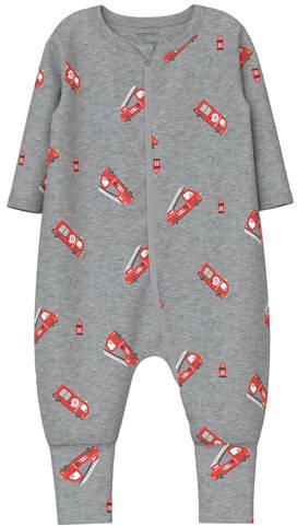 NAME IT BABY pyjama donkerblauw grijs (set van 2) Multi Jongens Katoen Ronde hals - Foto 2