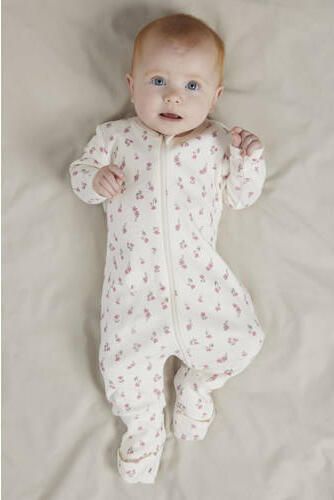 NAME IT BABY pyjama lila ecru (set van 2) Multi Meisjes Katoen Ronde hals