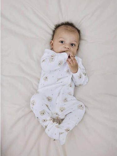 Name it BABY pyjama met all over print set van 2 zand wit Beige Jongens Katoen Ronde hals 104 - Foto 3