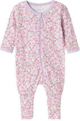 Name it BABY pyjama NBFNIGHTSUIT lila Paars Katoen Ronde hals 104