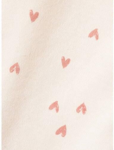 Name it BABY pyjama NBFNIGHTSUIT offwhite roze Ecru Meisjes Katoen Ronde hals 50
