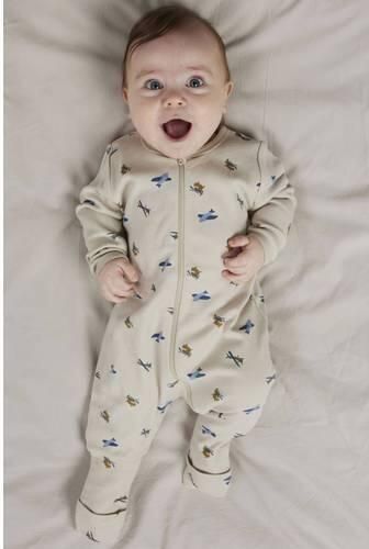 NAME IT BABY pyjama NBMNIGHTSUIT beige blauw (set van 2) Jongens Katoen Ronde hals - Foto 8
