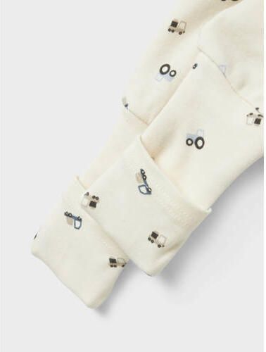 NAME IT BABY pyjama NBMNIGHTSUIT blauw ecru (set van 2) Jongens Katoen Ronde hals - Foto 2