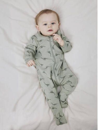 Name it BABY pyjama NBMNIGHTSUIT set van 2 groen Jongens Katoen Ronde hals 104