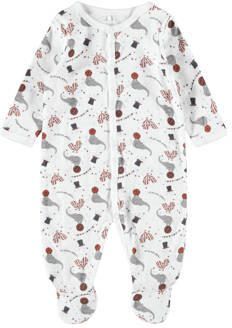 Name it BABY pyjama NBNNIGHTSUIT set van 2 Onesie Grijs Katoen Ronde hals 86 - Foto 5