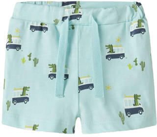 NAME IT BABY regular casual short blauw Korte broek Jongens Stretchkatoen