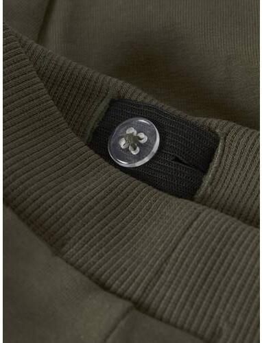 NAME IT BABY regular fit cargobroek kaki Groen Jongens Sweat Effen - Foto 2