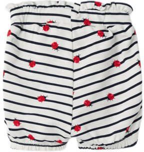 Name it BABY regular fit casual short NBFFELIAS met all over print wit blauw rood Korte broek Meisjes Katoen 74 - Foto 2
