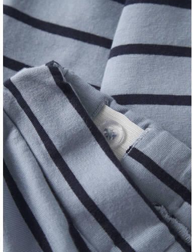 NAME IT BABY regular fit gestreepte joggingbroek blauw Jongens Sweat - Foto 2