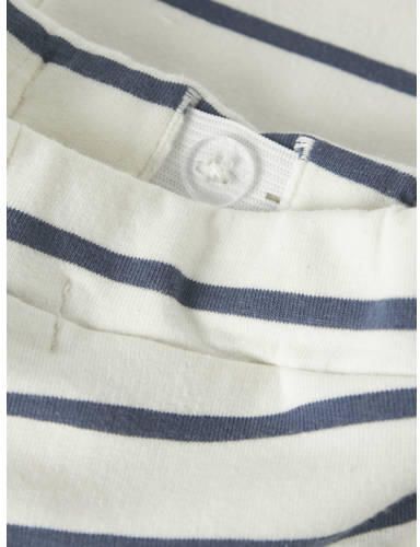 NAME IT BABY regular fit gestreepte joggingbroek ecru Jongens Sweat Streep - Foto 2