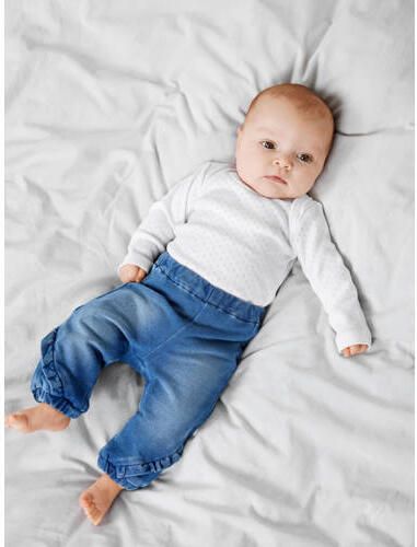 Name it BABY regular fit jeans NBFBELLA medium blue denim Blauw Meisjes Stretchkatoen 80 - Foto 2