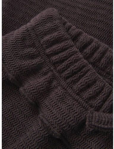 NAME IT BABY regular fit legging met ruches chocoladebruin Meisjes Katoen