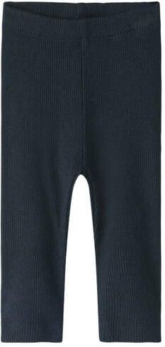 NAME IT BABY regular fit legging NBNKAB donkerblauw Stretchkatoen - Foto 3