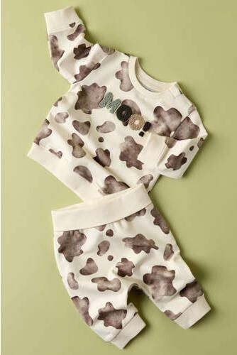 NAME IT BABY regular fit sweater met dierenprint ecru Dierenprint - Foto 3