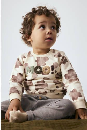 NAME IT BABY regular fit sweater met dierenprint ecru Dierenprint - Foto 2