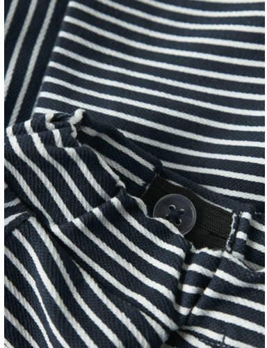 NAME IT BABY regular gestreepte casual short donkerblauw Korte broek Jongens Stretchkatoen - Foto 2