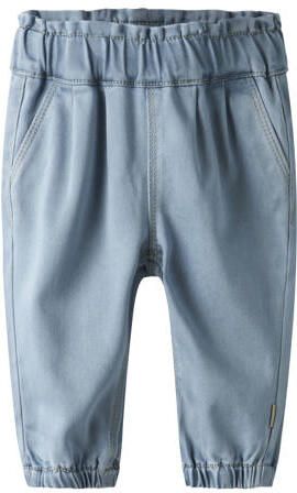 NAME IT BABY regular waist regular fit jeans light blue denim Blauw Meisjes Stretchdenim