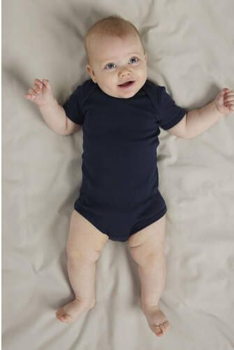 NAME IT BABY romper blauw grijs donkerblauw (set van 3) Multi Jongens Katoen Ronde hals - Foto 3