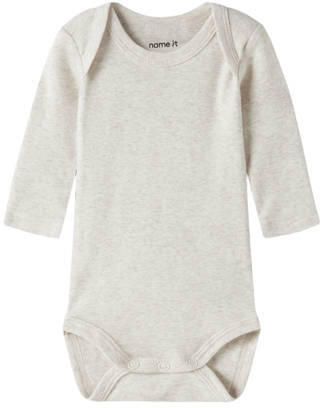 NAME IT BABY romper bruin groen grijs (set van 3) Multi Jongens Katoen Ronde hals - Foto 2