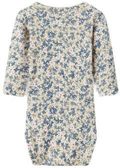 Name it BABY Romper Ecru Meisjes Stretchkatoen Ronde hals Bloemen 56
