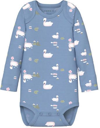 NAME IT BABY romper lichtroze blauw roze (set van 3) Multi Meisjes Katoen Ronde hals - Foto 2