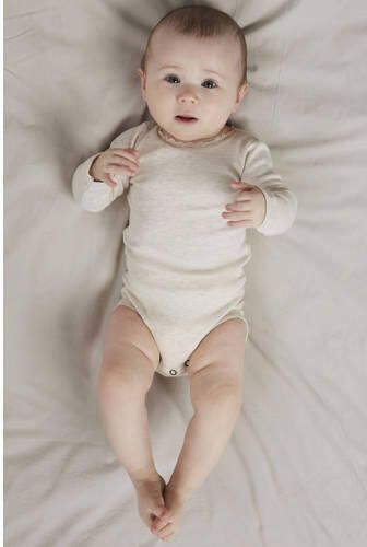 NAME IT BABY romper lichtroze ecru (set van 2) Katoen Ronde hals - Foto 4