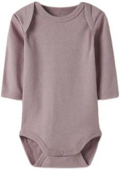 NAME IT BABY romper mauve ecru (set van 3) Meisjes Katoen Ronde hals - Foto 7