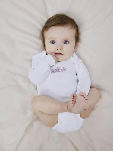 Name it BABY romper NBFBODY set van 3 wit lila paars Meisjes Katoen Ronde hals 50 - Foto 2