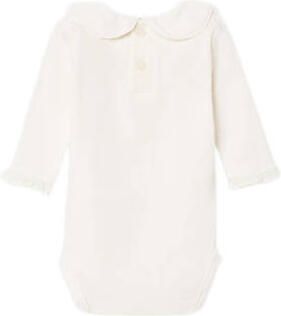 Name it BABY romper NBFDALIE wit Meisjes Katoen Ronde hals Effen 62