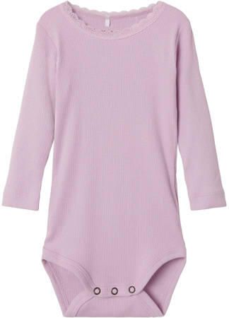NAME IT BABY romper NBFKAB licht roze Meisjes Stretchkatoen Ronde hals