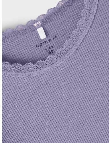 Name it BABY romper NBFKAB lila Paars Meisjes Stretchkatoen Ronde hals 92 - Foto 2