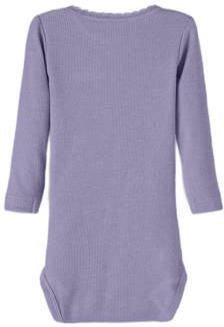 Name it BABY romper NBFKAB lila Paars Meisjes Stretchkatoen Ronde hals 92