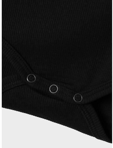 Name it BABY romper NBFKAB zwart Meisjes Katoen Ronde hals Effen 50
