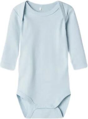 Name it BABY romper NBMBODY set van 3 donkerblauw lichtblauw Jongens Katoen Ronde hals 50 - Foto 6