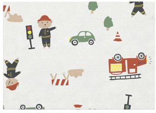 Name it BABY romper NBMBODY set van 3 firefighter groen wit Jongens Katoen (biologisch) Ronde hals 62 - Foto 3