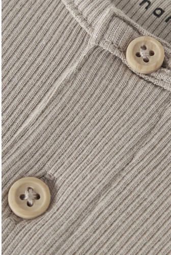 NAME IT BABY romper NBMKAB taupe Bruin Jongens Stretchkatoen Ronde hals - Foto 7