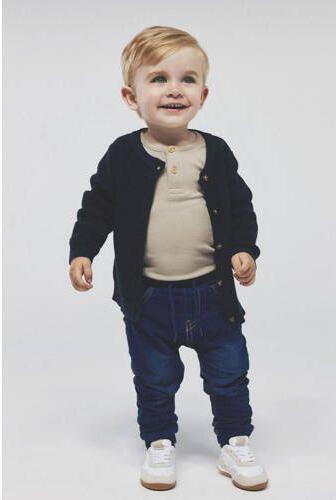 NAME IT BABY romper NBMKAB taupe Bruin Jongens Stretchkatoen Ronde hals - Foto 6