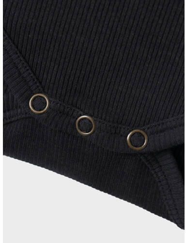 Name it BABY romper NBMKAB zwart Jongens Katoen Ronde hals Effen 50 - Foto 4