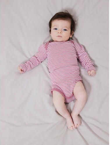 Name it BABY romper NBNBODY set van 2 roze wit Jongens Stretchkatoen Ronde hals 50 - Foto 3