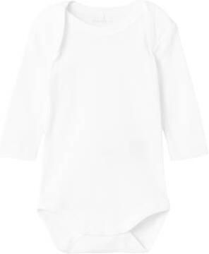 Name it BABY romper NBNBODY set van 2 wit Stretchkatoen Ronde hals 50 - Foto 4