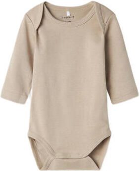 Name it BABY romper NBNBODY set van 3 beige ecru Jongens Katoen Ronde hals 50 - Foto 7