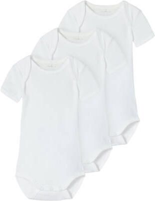 NAME IT BABY romper NBNBODY wit (set van 3) Katoen Ronde hals - Foto 5