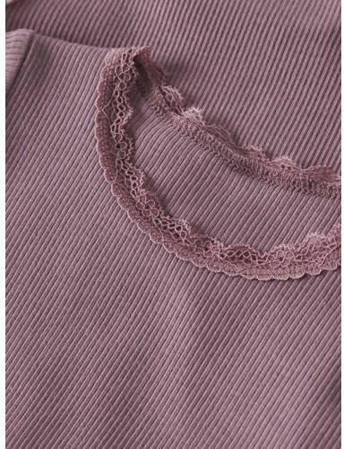 NAME IT BABY romper roze lila Paars Meisjes Stretchkatoen Ronde hals - Foto 2