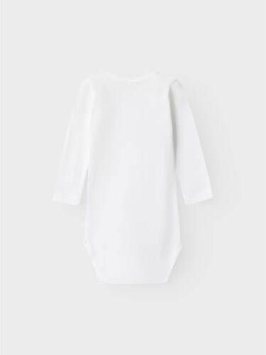 Name it BABY romper set van 2 met printopdruk wit Meisjes Katoen Ronde hals 50 - Foto 2