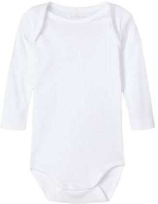 NAME IT BABY romper wit (set van 3) Katoen Ronde hals - Foto 3