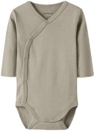 NAME IT BABY romper wit beige (set van 2) Katoen Ronde hals - Foto 5